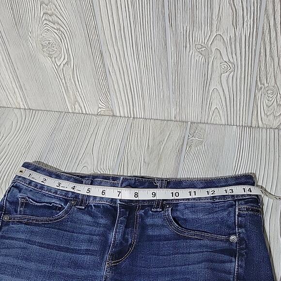 American Eagle Super Stretch Midi Jean Shorts Womens Size 2 - Picture 7 of 10